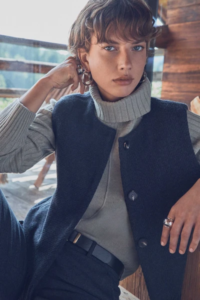 Gilet sans manches en laine PAIGE