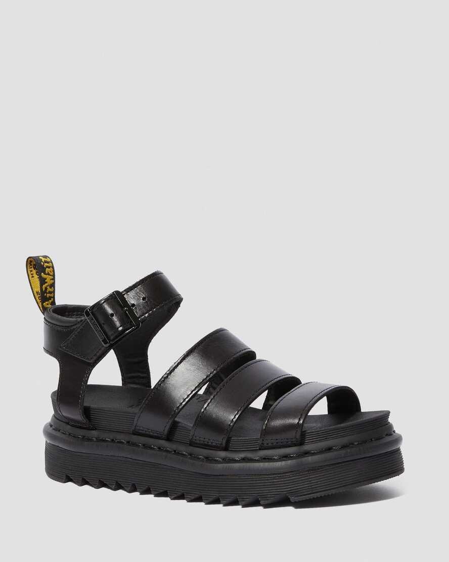 DR MARTENS BLAIRE LEATHER STRAP SANDALS (en 41)