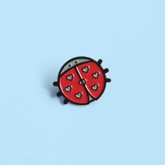 Lovebug, Ladybird Soft Enamel Pin Badge