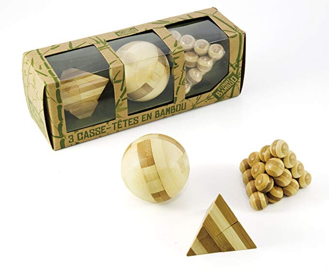 France Cartes - Cb1001 - 3 Casse-Têtes En Bambou: Amazon.fr: Jeux et Jouets