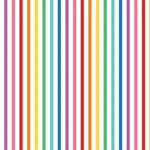 rainbow fun stripes no1 vertical Fabric | Spoonflower