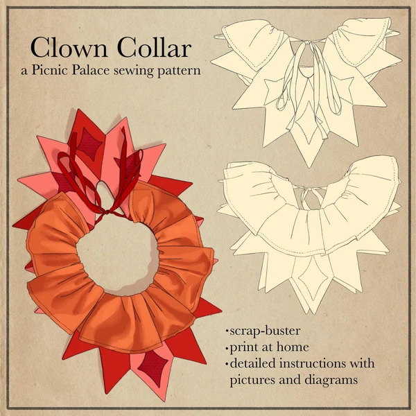 Picnic Palace's Classic Clown Collar Sewing Pattern