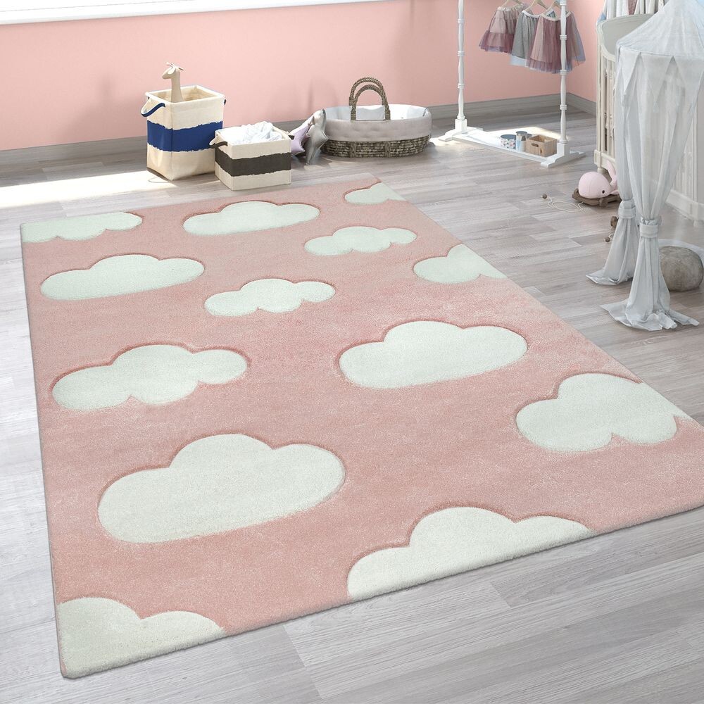 Tapis Enfant Motif Nuages 3D