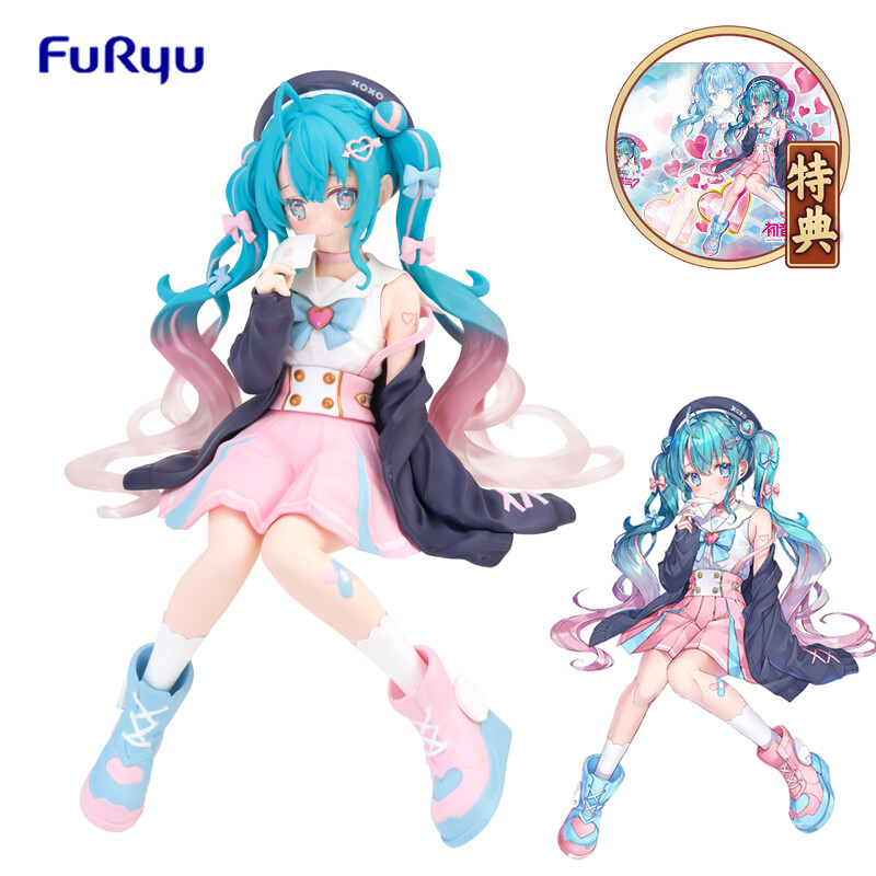 Furyu – Figurine originale Hatsune Miku, Vocaloid Miku, amour marin, bouchon de nouilles, poupées Anime, modèle jouets pour filles, cadeau