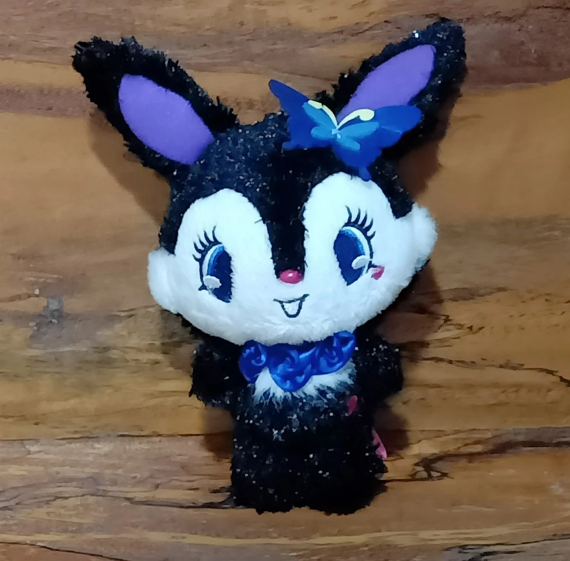 Peluche Jewelpet Luea poupée Sanrio lapin noir Sega jouet porte-clés japonais 5,5"