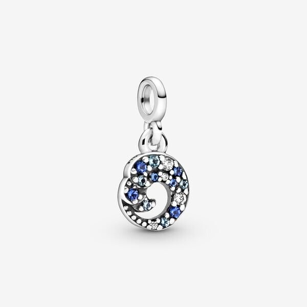 Charm Pendant Vague Mon Océan Bleu