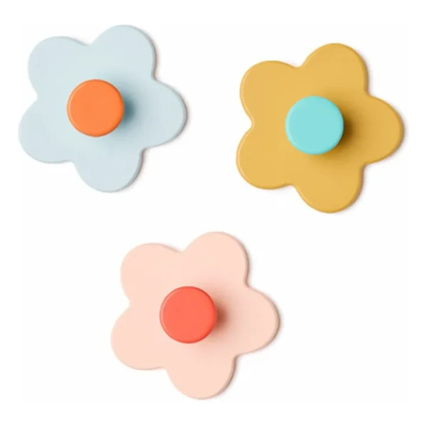 Patères fleur multi