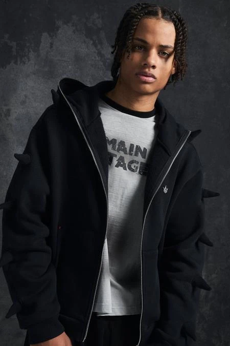 Sweat à capuche oversize zippé