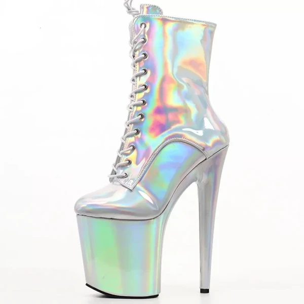 Bottes en latex brillantes