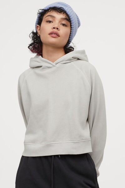 Sweat court avec capuche
