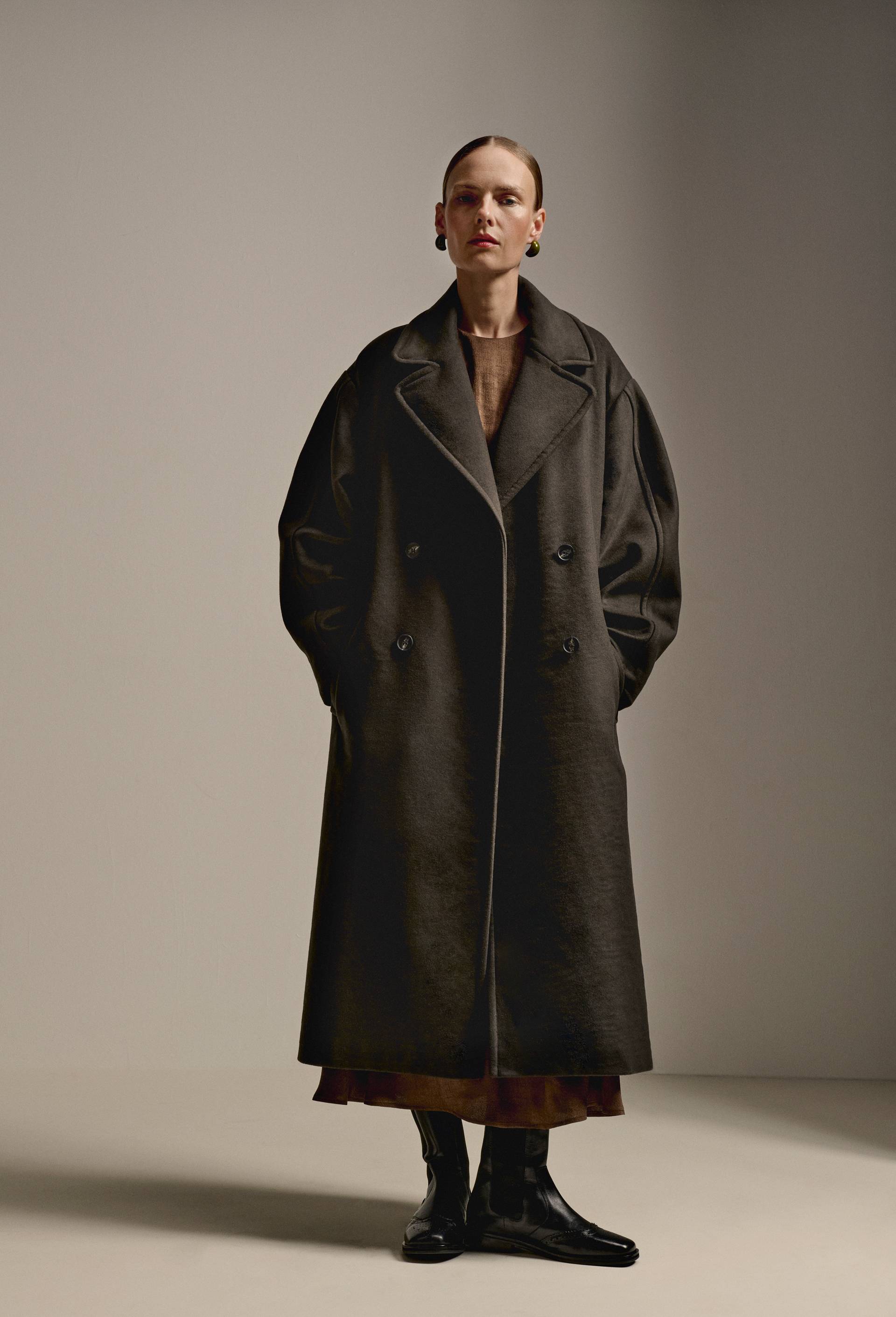 Manteau Long Oversize Femme Manteau Laine Fait Main Oversize Femme