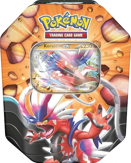 Pokémon TCG : Boîte de légendes Slashing - Koraidon ex (1 Carte Foil & 4 boosters)