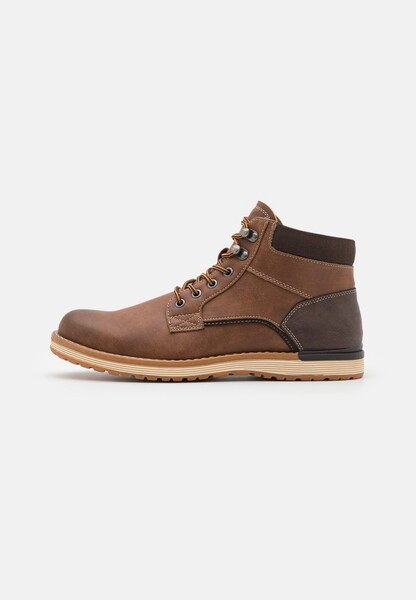 Bottines à lacets - cognac - 46