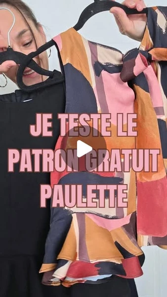 ♡ 𝕃𝕒 𝕔𝕠𝕦𝕥𝕦𝕣𝕖 𝕕𝕒𝕟𝕤 𝕝'â𝕞𝕖 ♡ on Instagram: "PATRON GRATUIT 🎁.Je suis tombée sur ce patron, et aussi simple soit-il, il m'a donné beaucoup d'idées 🥰.Je t'en présente 2 aujourd'hui, histoire de te donner une idée du rendu, en fonction de la tenue du tissu 😁.PATRON PAULETTE BLOUSE @patternsbypatterncos-> 80cms suffit-> Jusqu'à la taille 52.Cousu en taille 36.Le 1er :- Gabardine légère stretch noire Mondial Tissus- Modifications au milieu devant couture centrale, doublure complète du top.Le 2ème :- Viscose satinée ecovero- Modifications double volant, large lien à nouer au dos et doublure partielle.Je te laisse me dire quelle est ta version préférée :).#patrongratuit #freepattern"