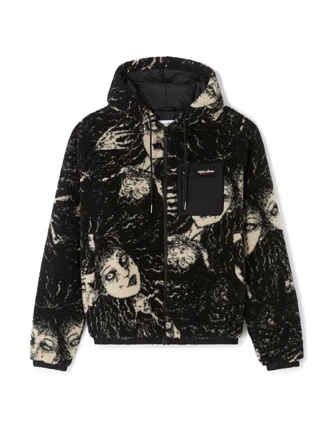 Junji Ito Collection - Veste sherpa noire TOMIE