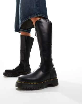 Dr. Martens - Amaayah - Bottes cavalières en cuir - Noir