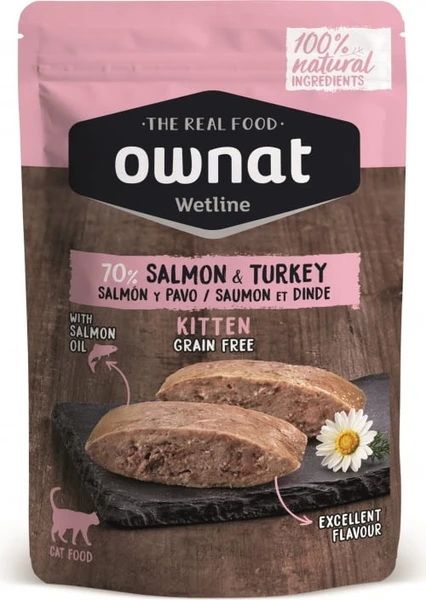 OWNAT Wetline Saumon et Dinde pour chaton