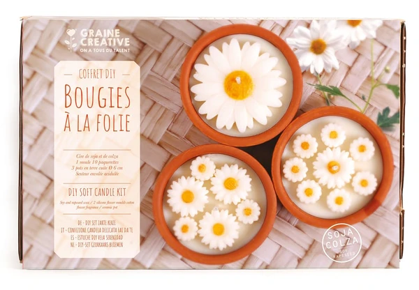Kit de bougies DIY Graine Créative - Bougies à la folie