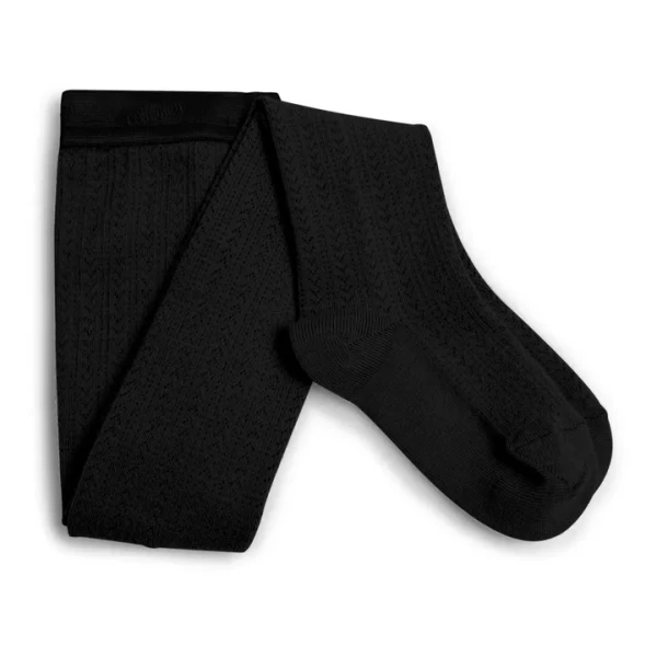 Collégien - Collants en laine mérinos Angélique - Noir | Smallable