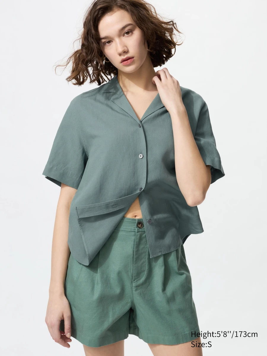 Chemise en lin mélangé (Manches courtes)