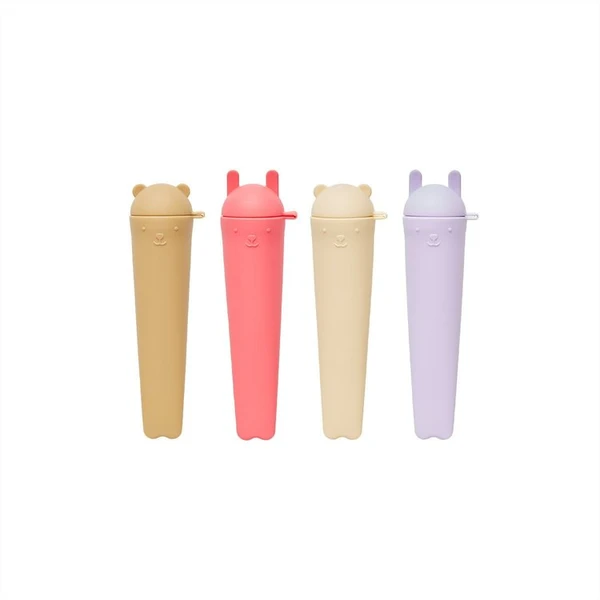 Lot de 4 Moules à Glaces Ninka & Teddy - Lavender, Vanilla, Cherry Red & Rubber