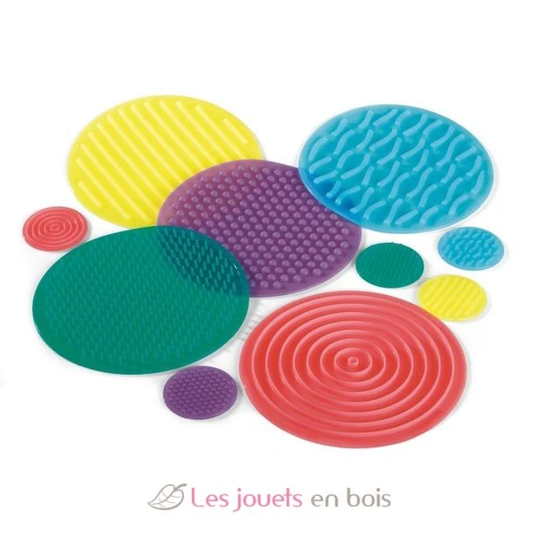 Set de 10 disques sensoriels texturés