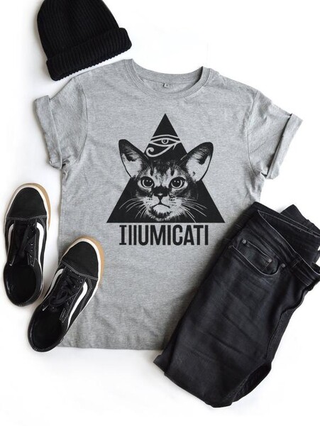 Illumicati Is Here, Cette chemise super doux pour chats pour homme est disponible en deux couleurs et des navires dans les deux jours