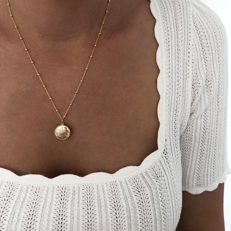 Collier "Astrée" plaqué or