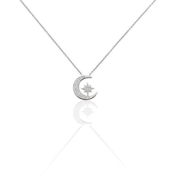 Collier Soleina Argent Blanc Oxyde De Zirconium