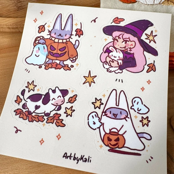 Vive l'automne ~ Planche de 5 stickers