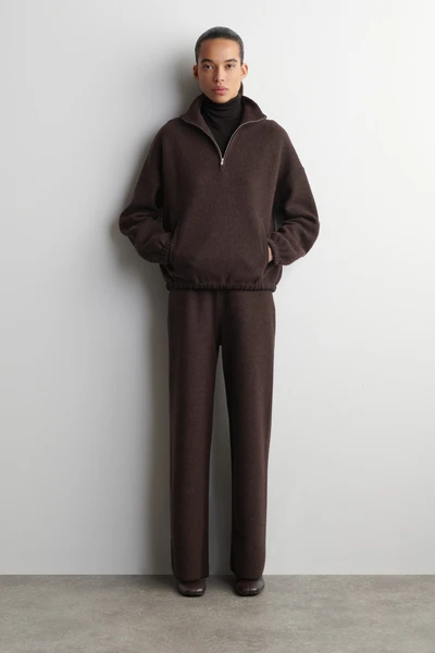 PANTALON LARGE EN LAINE MÉRINOS BOUILLIE