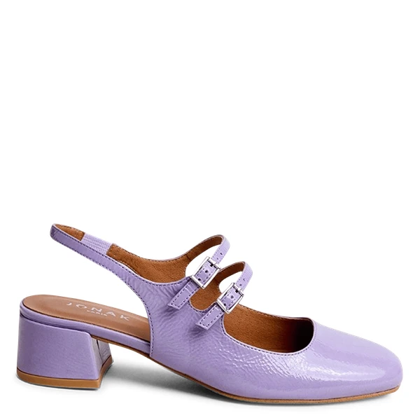 Babies en cuir dribble Violet Jonak - Femme | Printemps.com