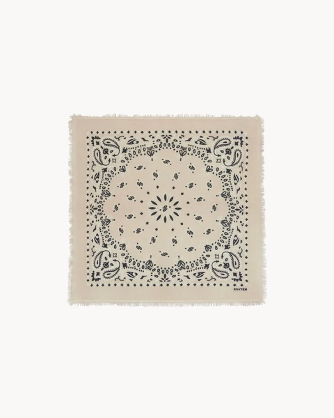 Petit Bandana Cachemire Blanc Organic | Kujten Cachemire