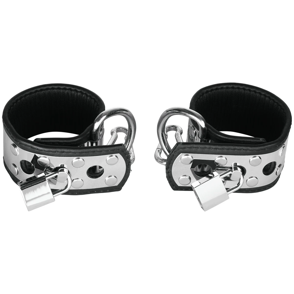 Rimba Menottes en Cuir et Métal avec Cadenas | Sinful