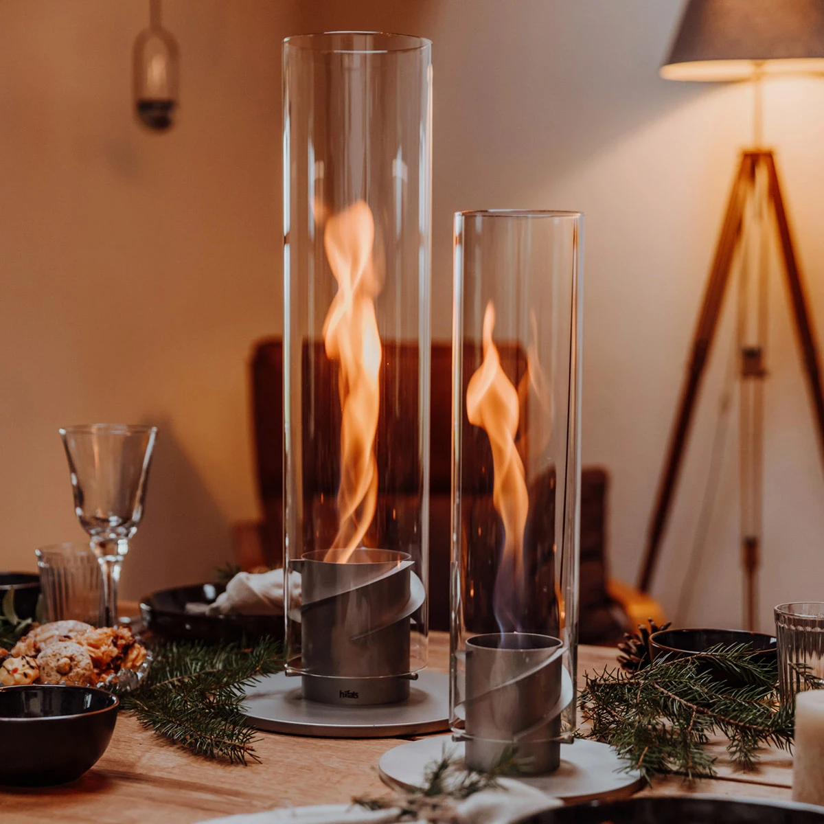 Cheminée de table portable au bioéthanol