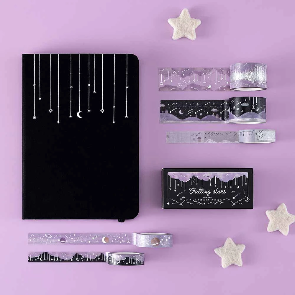 Tsuki ‘Falling Stars’ Washi Tape Set ☾ – NotebookTherapy