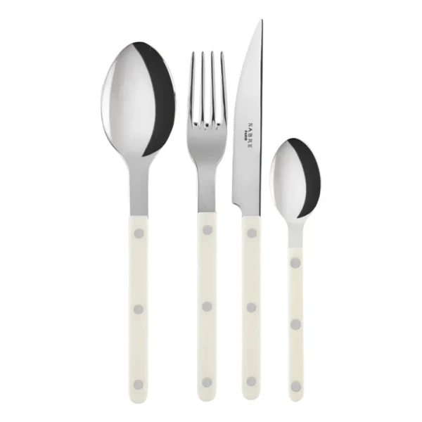 Sabre - Couverts 4 pièces - Set de 4 - Ivoire | Smallable
