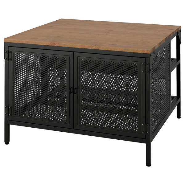 FJÄLLBO Table de rangement - noir 68x68x48 cm