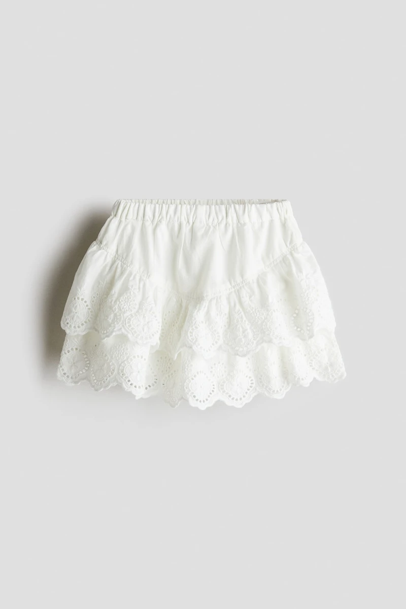Broderie anglaise skirt