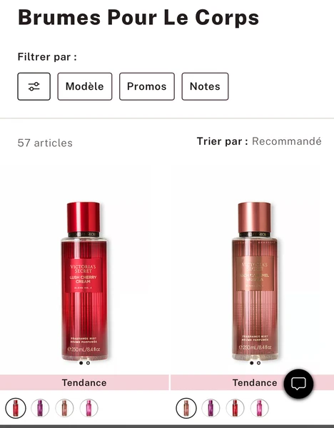 Brume corporel Victoria Secret 