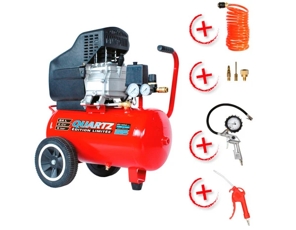 Compresseur coaxial 8 bars 24 L - 2 CV - Prodif