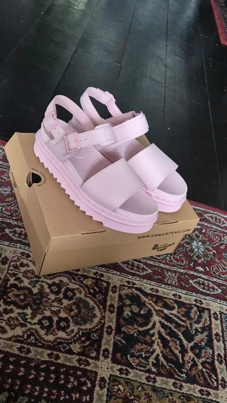 Pink Sandals Dr Martens