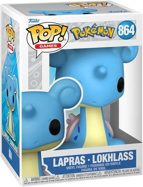Funko Pop! Games: Pokemon - Lapras - Lokhlass - Figurine en Vinyle à Collectionner - Idée de Cadeau - Produits Officiels - Jouets pour Les Enfants et Adultes - Video Games Fans