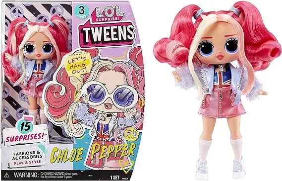 LOL Surprise Tweens Série 3 Poupées mannequin - CHLOE PEPPER - Poupée de 15 cm avec 15 surprises dont de beaux vêtements, accessoires & + - À collectionner - 3 ans +
