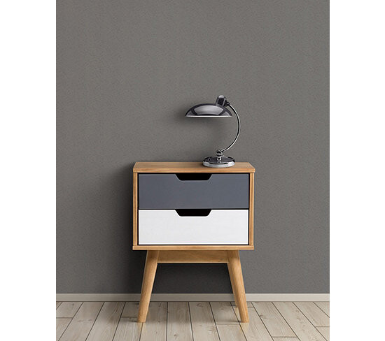 Chevet scandinave 2 tiroirs ANAEL Bois massif