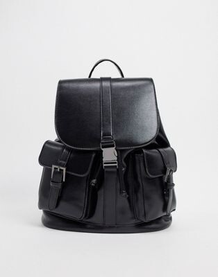 ASOS DESIGN - Sac à dos avec boucle - Noir | ASOS