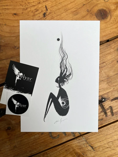 Hand-Signed A5 Art Print - Premium Quality on 300gsm Fresco Gesso Paper