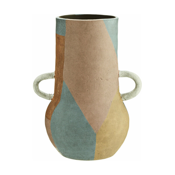 Vase en terracotta graphique - Madam Stoltz