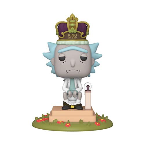 Funko- Pop Animation: Rick &amp; Morty-King of $#+ w/Sound Rick and Morty Collectible Toy, 45437, Multicolour
