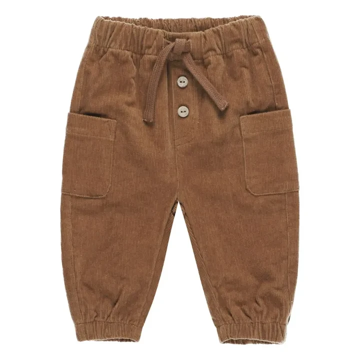 Quincy Mae - Pantalon Luca Velours Côtelé - Marron | Smallable